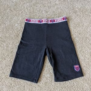 K•SWISS black bike shorts